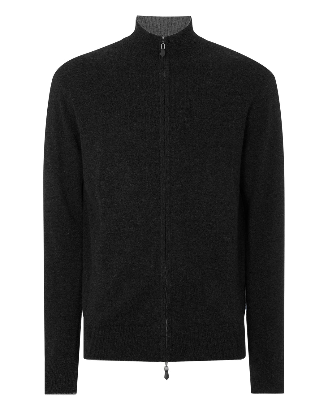 Men's The Knightsbridge Zip Sweater in Black