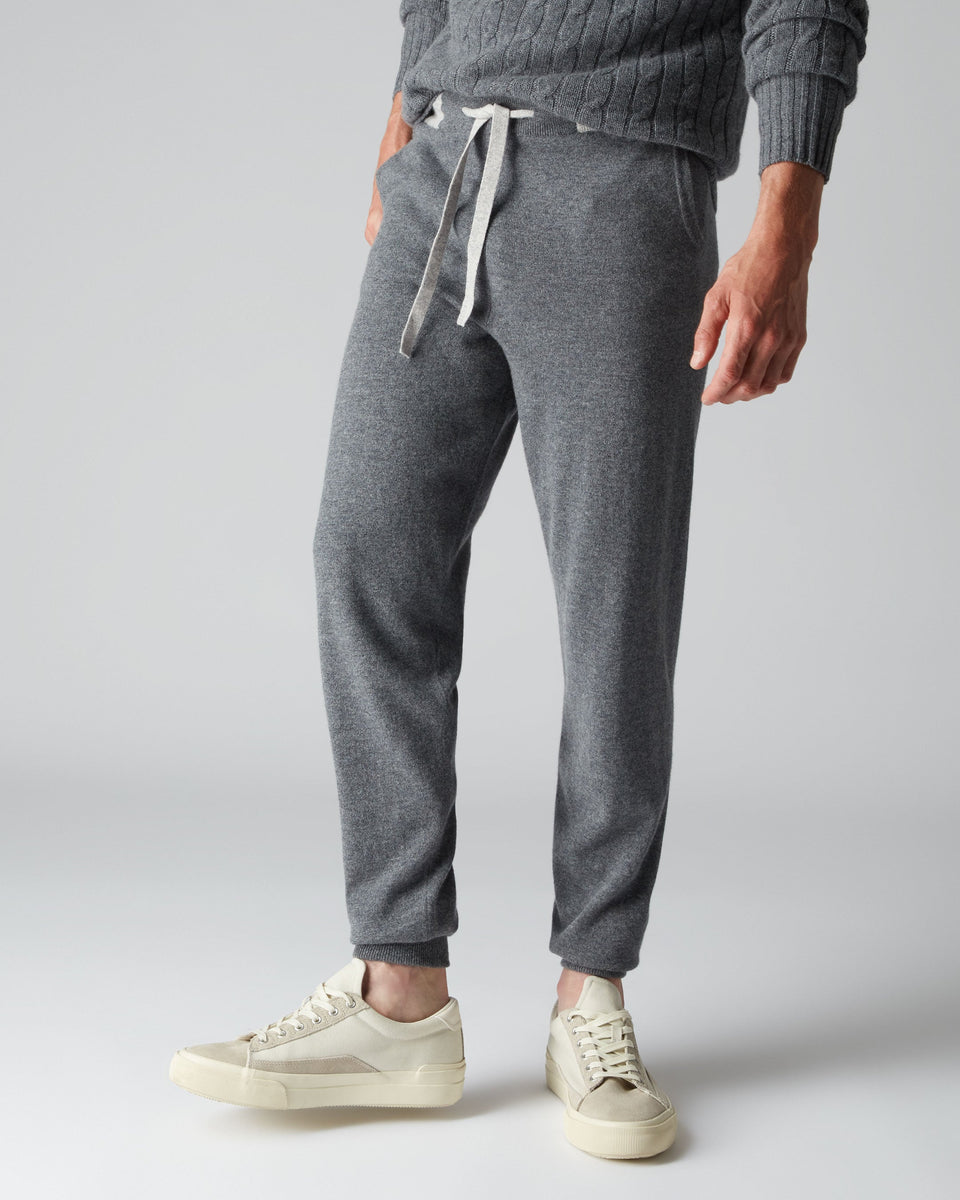 Men's Cashmere Pants Elephant Grey – N.Peal Outlet