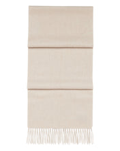 Load image into Gallery viewer, N.Peal Unisex Woven Cashmere Scarf Heather Beige Brown
