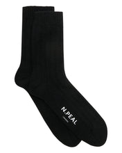 Load image into Gallery viewer, Mens Rib House Socks  in Black
