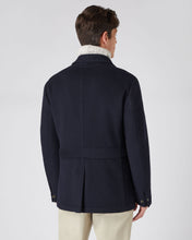 Load image into Gallery viewer, N.Peal Men&#39;s Woven Cashmere Jacket Navy Blue
