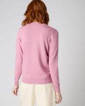 Load image into Gallery viewer, N.Peal Women&#39;s Round Neck Cashmere Jumper Burano Pink
