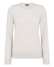 Load image into Gallery viewer, N.Peal Women&#39;s Round Neck Cashmere Jumper Pebble Grey
