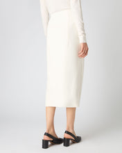 Load image into Gallery viewer, N.Peal Women&#39;s Button Through Cashmere Skirt New Ivory White
