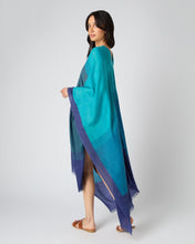 Load image into Gallery viewer, N.Peal Women&#39;s Ombre Cashmere Kaftan Dress Blue
