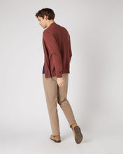 Load image into Gallery viewer, N.Peal Men&#39;s Knightsbridge Full Zip Cashmere Jumper Terracotta Brown
