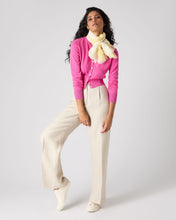 Load image into Gallery viewer, N.Peal Women&#39;s Ivy Cropped Cashmere Cardigan Vibrant Pink
