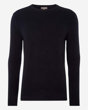 Load image into Gallery viewer, N.Peal The Oxford Round Neck Cashmere Jumper Navy Blue
