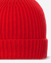 Load image into Gallery viewer, N.Peal Unisex Ribbed Cashmere Hat Red
