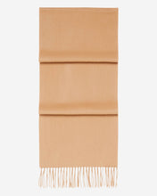 Load image into Gallery viewer, Woven Cashmere Scarf Camel Brown
