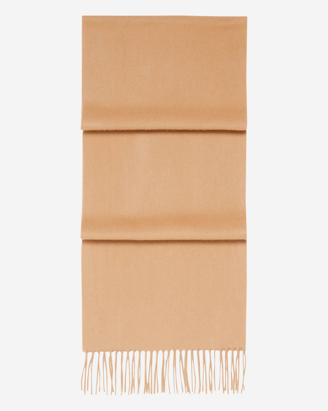 Woven Cashmere Scarf Camel Brown